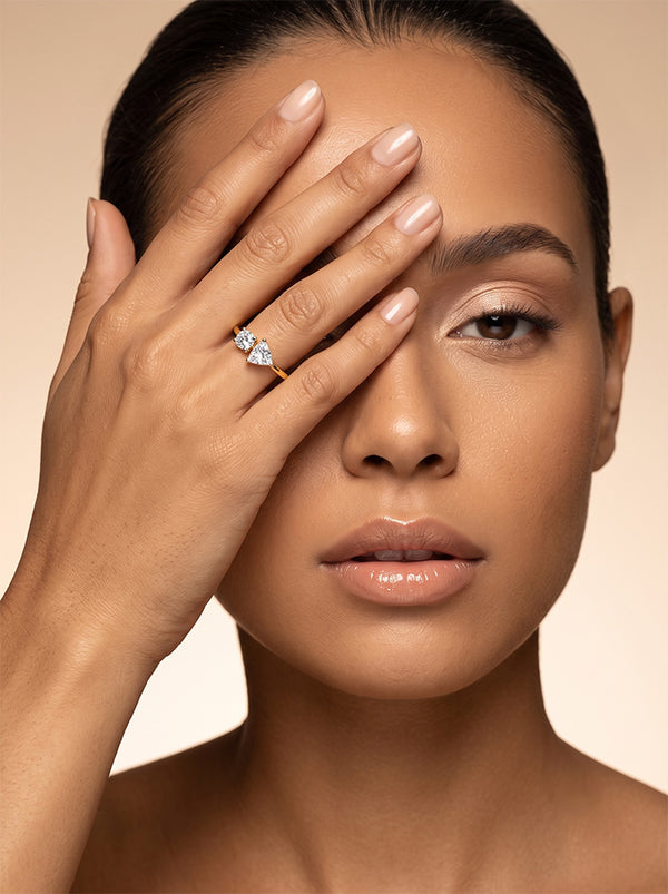 Twin Spark Lab-Grown Diamond Ring