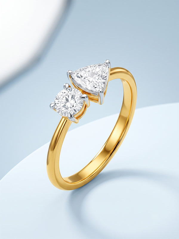 Twin Spark Lab-Grown Diamond Ring