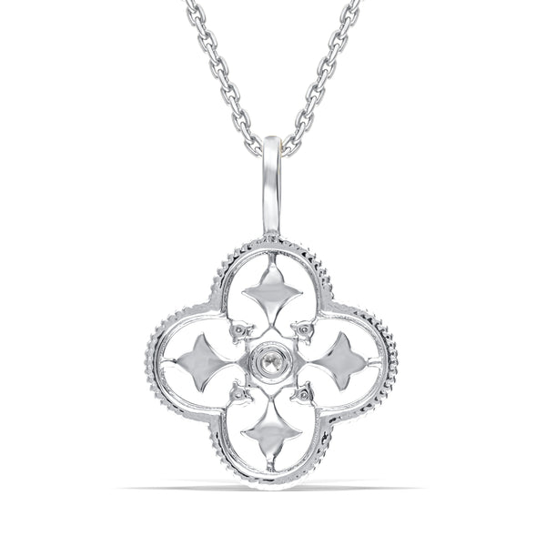 Chic Clover-Shaped Lab grown diamond pendant
