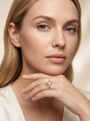 Celestial Twist Solitaire Ring
