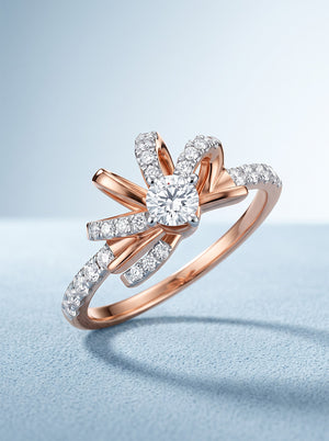Celestial Twist Solitaire Ring