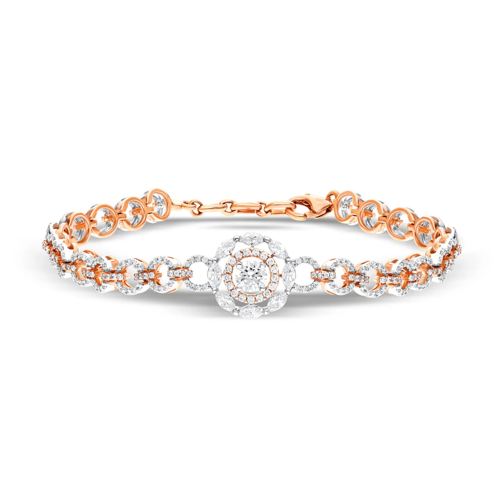Charming Flower Chain Bracelet