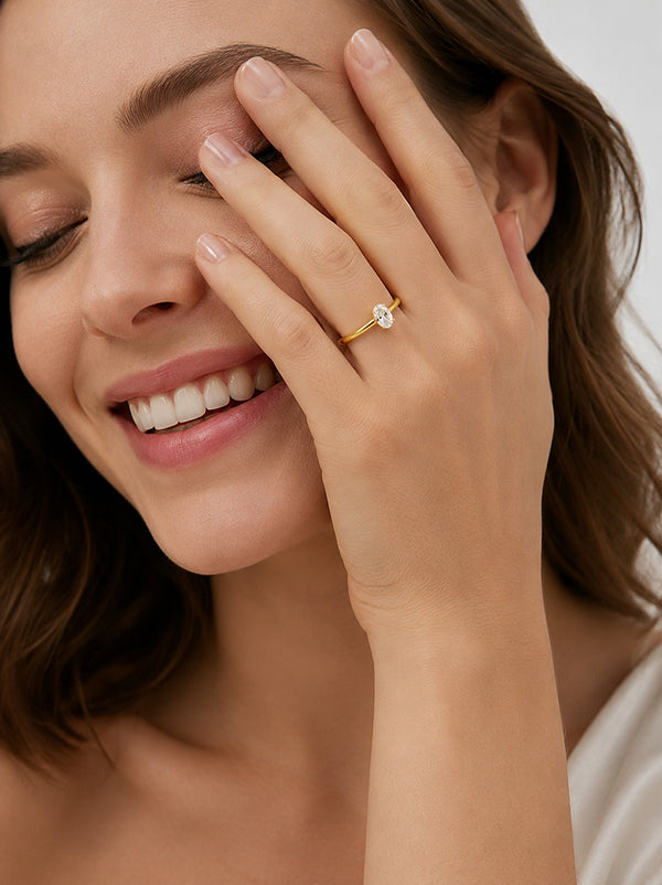 Classic Oval Solitaire Ring