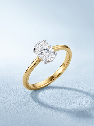 Classic Oval Solitaire Ring