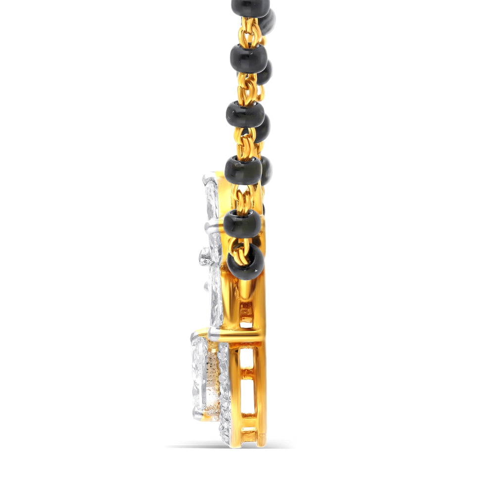 Blossom Teardrop Lab-Grown Diamond Mangalsutra
