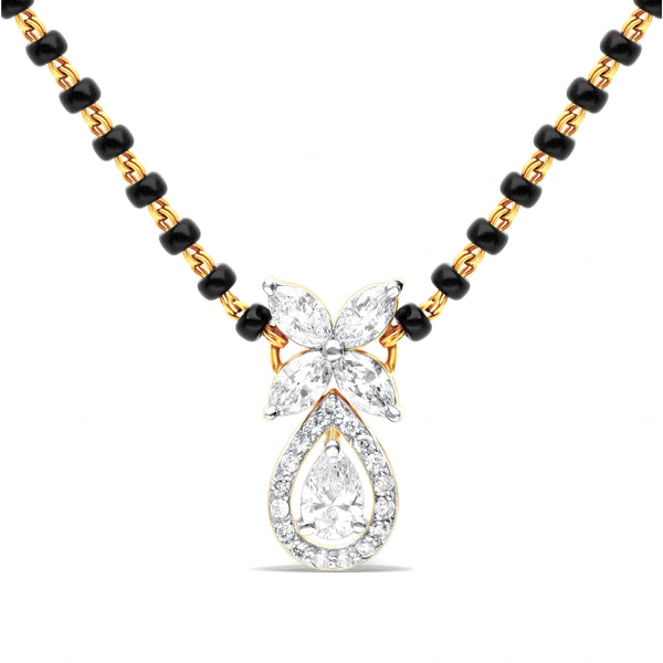 Blossom Teardrop Lab-Grown Diamond Mangalsutra