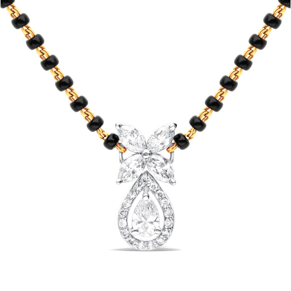 Blossom Teardrop Lab-Grown Diamond Mangalsutra