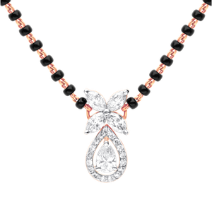 Blossom Teardrop Lab-Grown Diamond Mangalsutra
