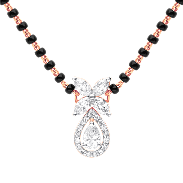 Blossom Teardrop Lab-Grown Diamond Mangalsutra