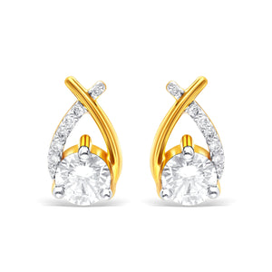 Criss-Cross Spark Lab-Grown Diamond Earrings
