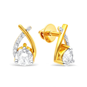 Criss-Cross Spark Lab-Grown Diamond Earrings