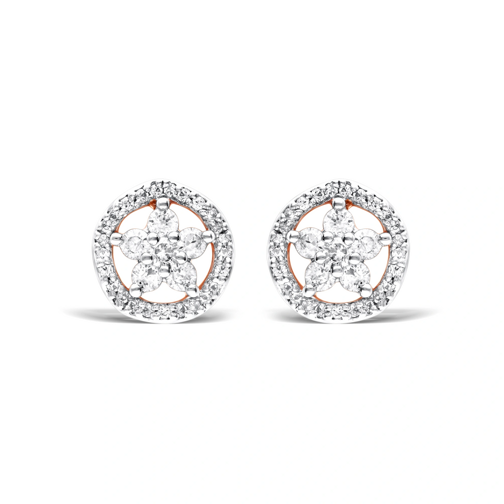 Elegant Blossom Silver Earrings