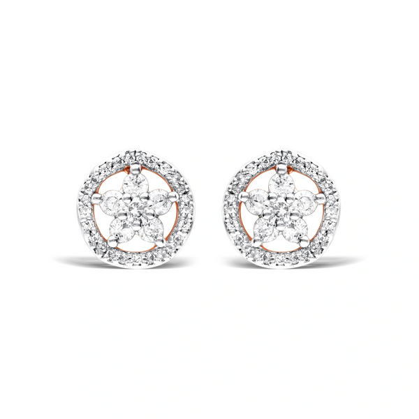 Elegant Blossom Silver Earrings