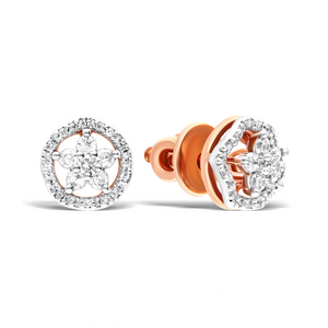 Elegant Blossom Silver Earrings