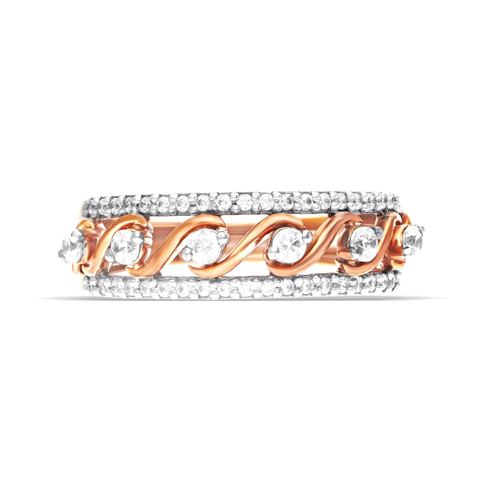 Silver Rose Statement Ring