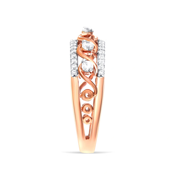 Silver Rose Statement Ring
