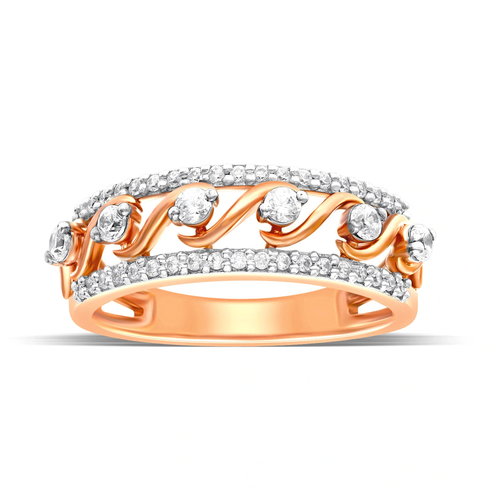 Silver Rose Statement Ring