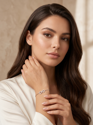 Infinity Love Sterling Silver Bracelet