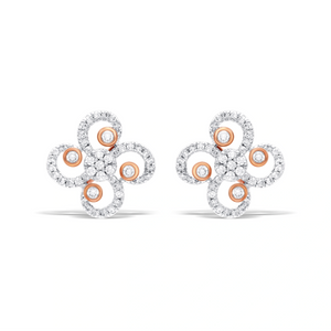 Whimsical Swirl Stud Earrings