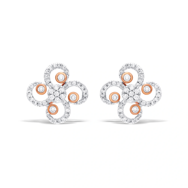 Whimsical Swirl Stud Earrings