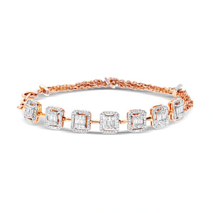 Classic Emerald-Cut Charm Bracelet
