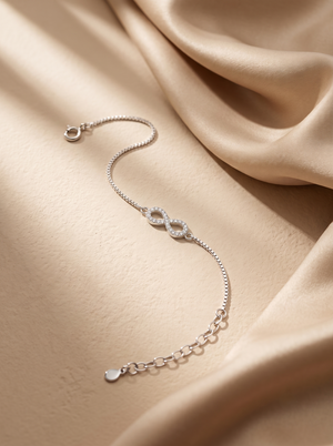 Infinity Love Sterling Silver Bracelet