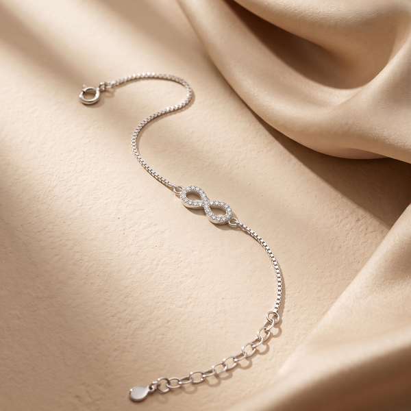 Infinity Love Sterling Silver Bracelet