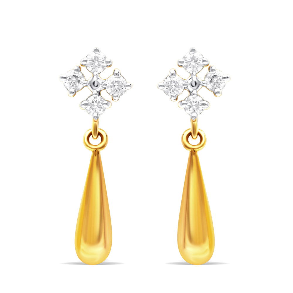 Twinkle Petal Gold Earrings
