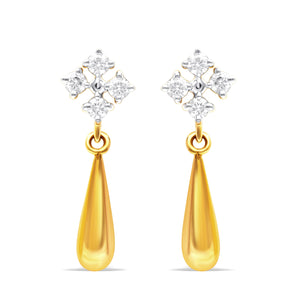 Twinkle Petal Gold Earrings