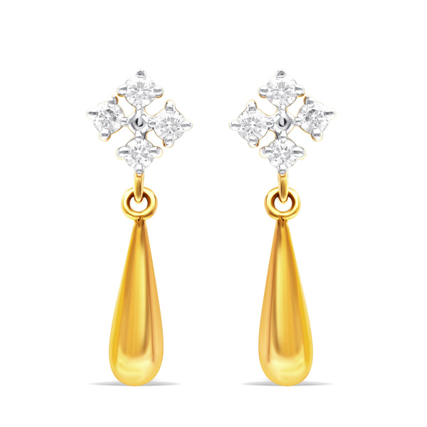Twinkle Petal Gold Earrings