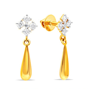 Twinkle Petal Gold Earrings