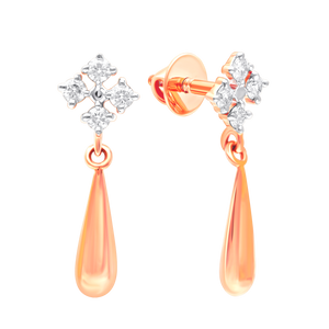 Twinkle Petal Gold Earrings