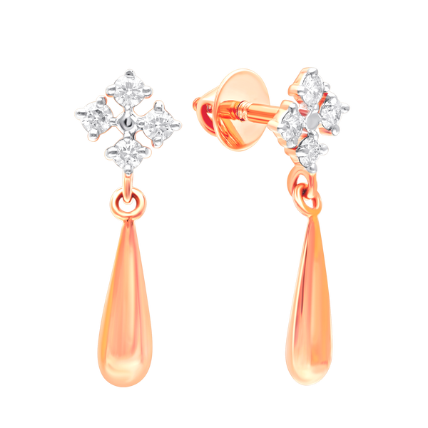 Twinkle Petal Gold Earrings