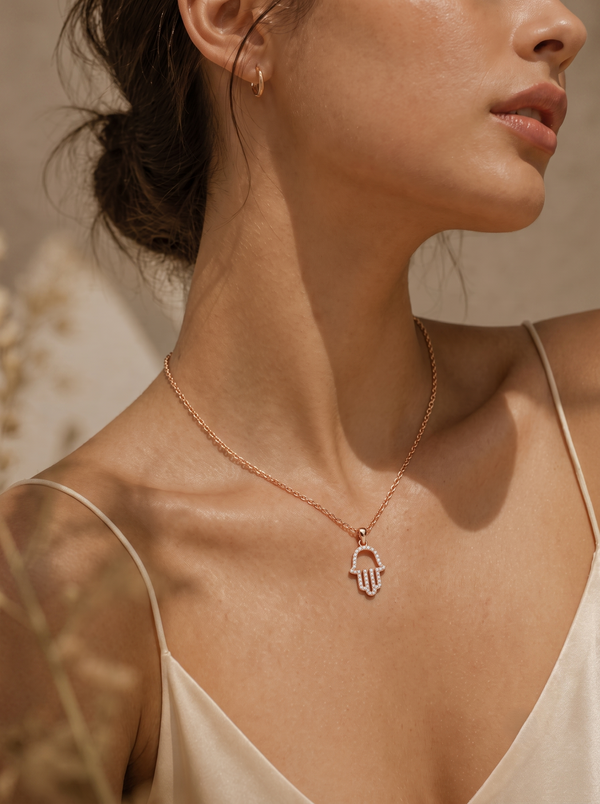 Lucky Hamsa Charm Pendant