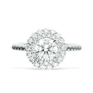 Stunning Lab-Grown Diamond Halo Ring