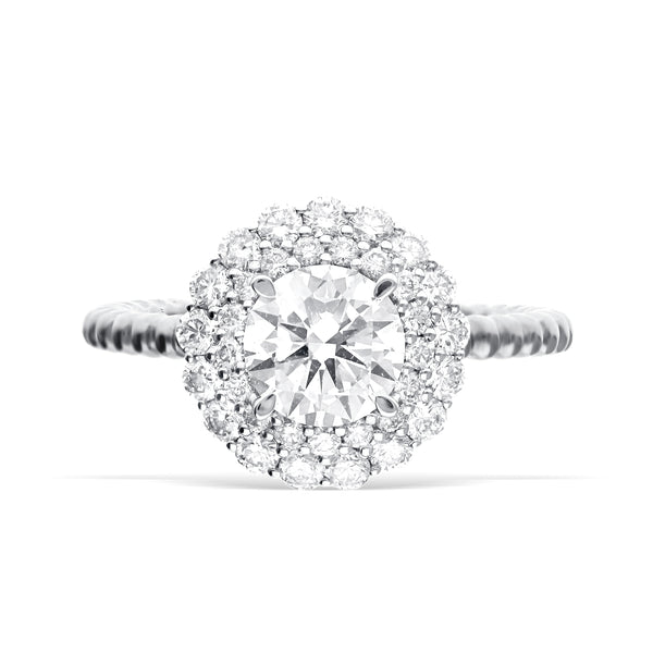 Stunning Lab-Grown Diamond Halo Ring