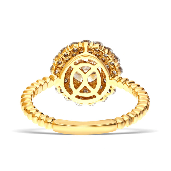 Stunning Lab-Grown Diamond Halo Ring