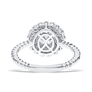 Stunning Lab-Grown Diamond Halo Ring