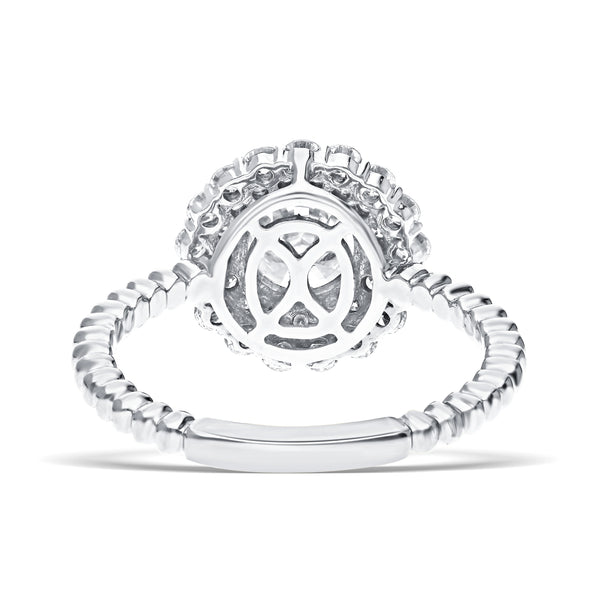 Stunning Lab-Grown Diamond Halo Ring