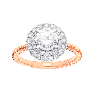 Stunning Lab-Grown Diamond Halo Ring