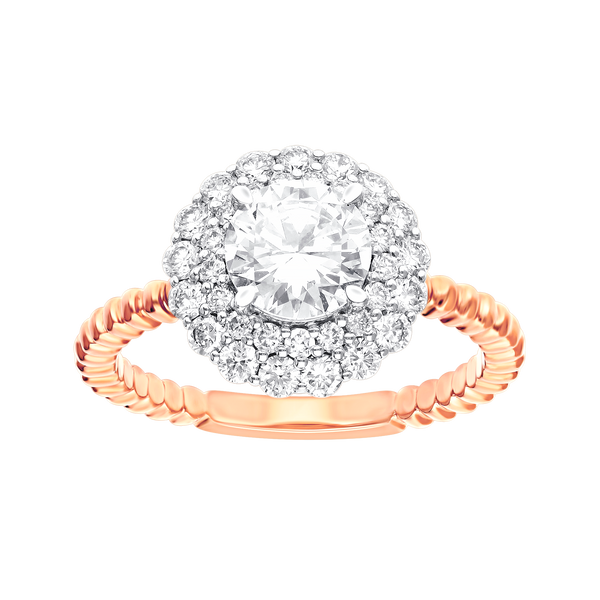 Stunning Lab-Grown Diamond Halo Ring