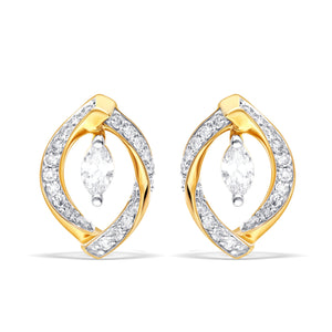 Elegant Lab-Grown Diamond Twist Earrings