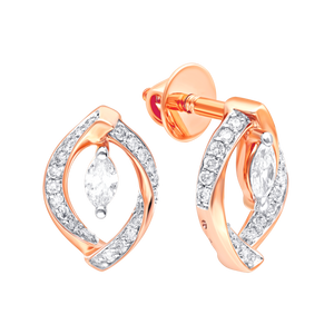 Elegant Lab-Grown Diamond Twist Earrings