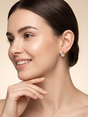 Criss-Cross Spark Lab-Grown Diamond Earrings