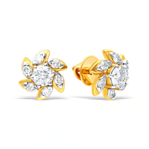 Charming Lab-Grown Diamond Flower Earrings