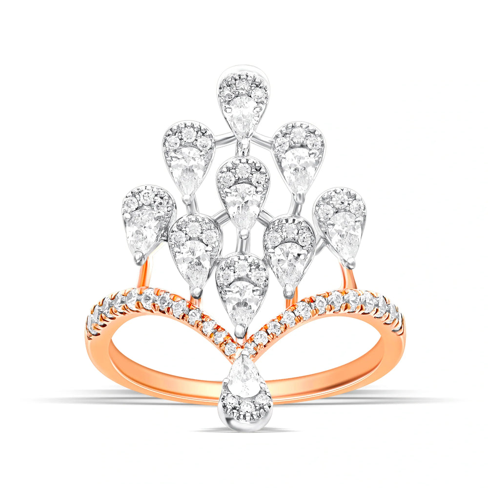 Peacock Crown Ring