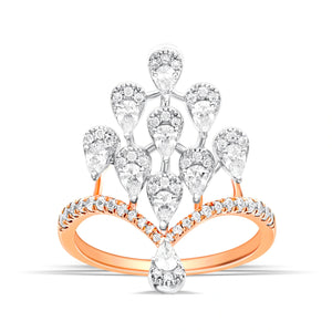 Peacock Crown Ring