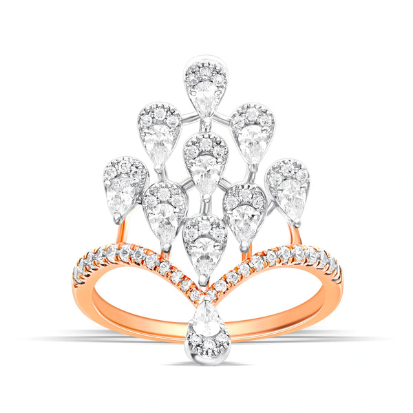 Peacock Crown Ring