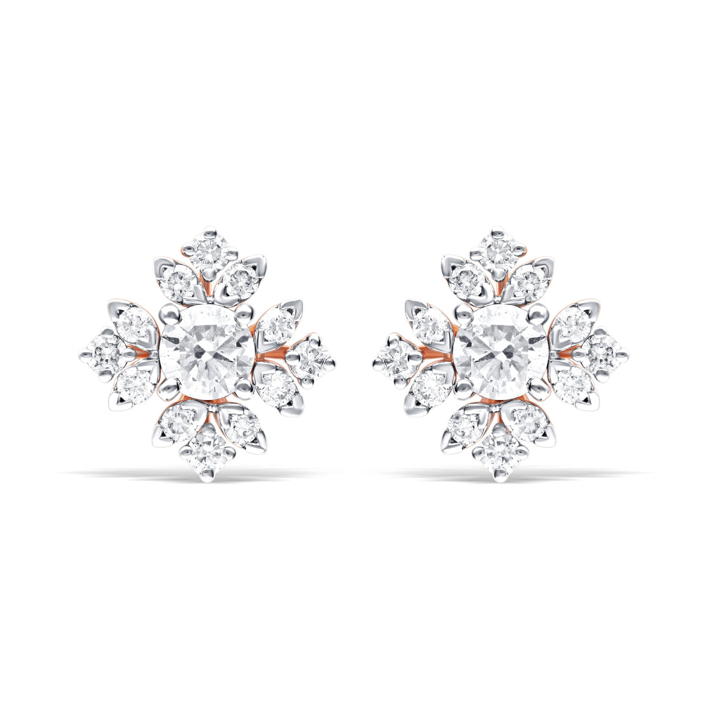 Elegant Lab-Grown Diamond Starburst Earrings
