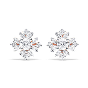 Elegant Lab-Grown Diamond Starburst Earrings